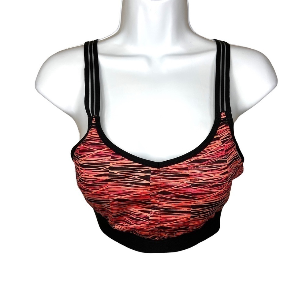 Large Champion Sports Bra Athletic Activewear Lined Sleeveless Colorful